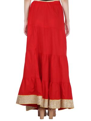 solid flared skirt - 16234402 - Standard Image - 3