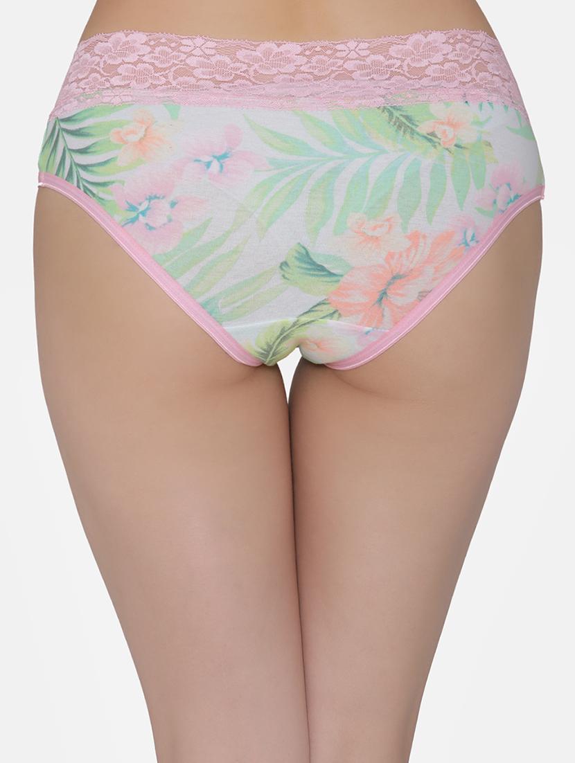 lace panel tropical hipster panty - 16236720 - Zoom Image - 3