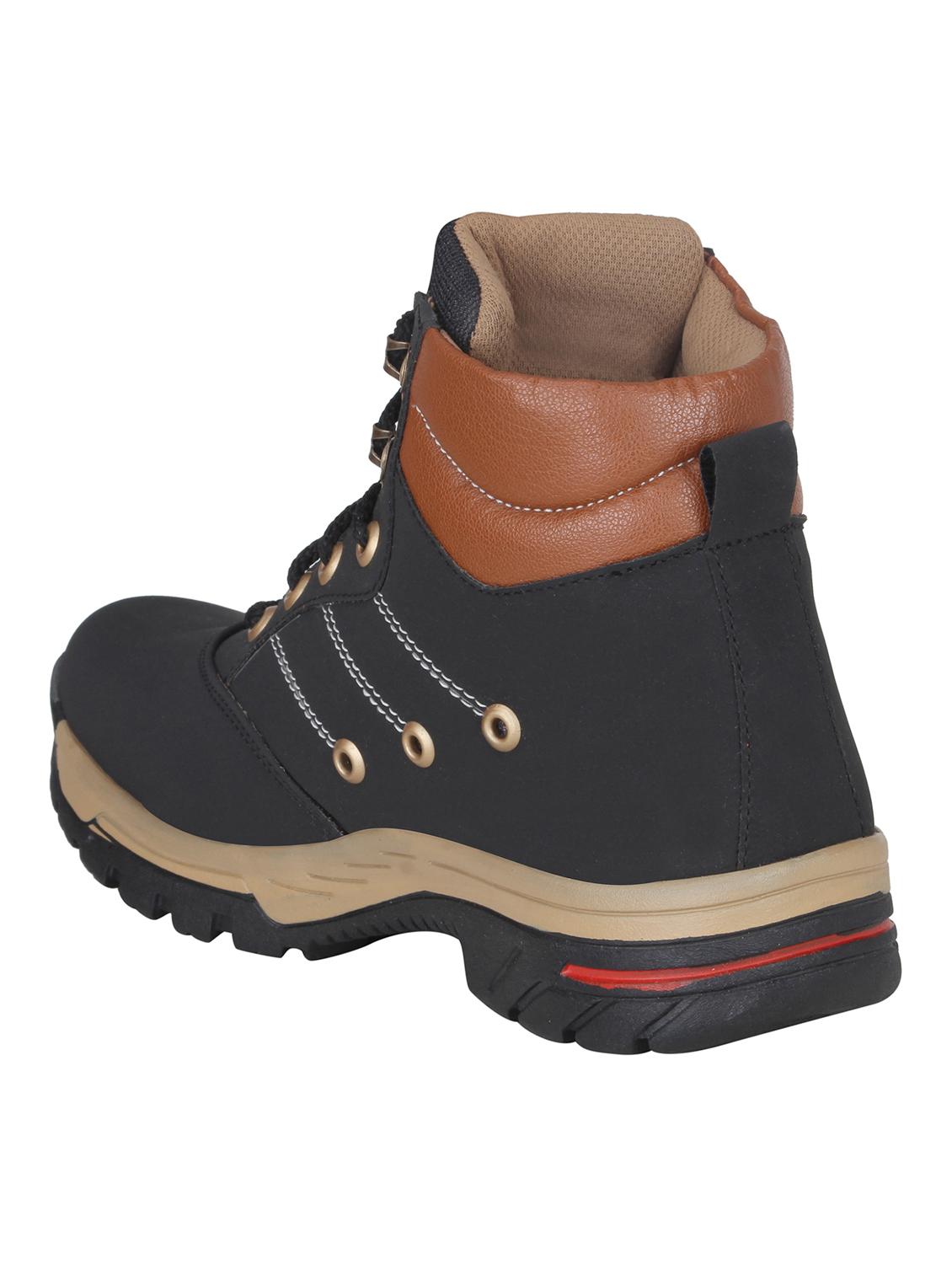 black leatherette low ankle boots - 16236850 - Zoom Image - 3