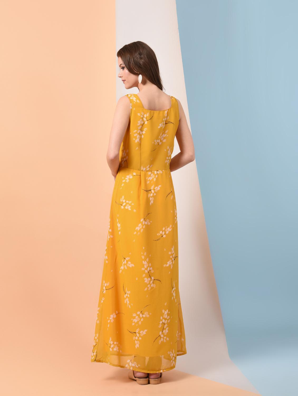 sleeveless floral maxi dress - 16237060 - Zoom Image - 3