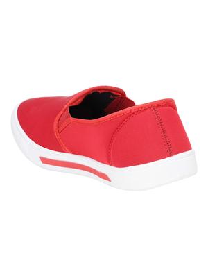 red synthetic slipon - 16237071 - Standard Image - 3