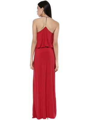 ruffled overlay maxi dress - 16237280 - Standard Image - 3