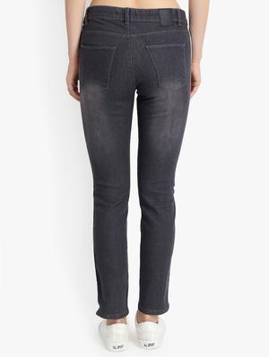 side taped slim fit jeans - 16237425 - Standard Image - 3