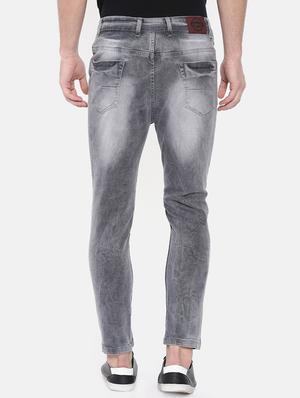 grey heavy washed jeans - 16237523 - Standard Image - 3