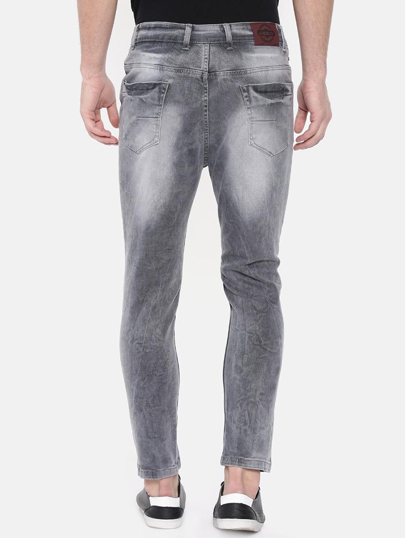 grey heavy washed jeans - 16237523 - Zoom Image - 3
