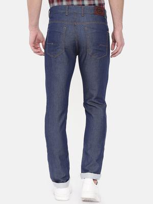 blue cotton blend plain jeans - 16237527 - Standard Image - 3