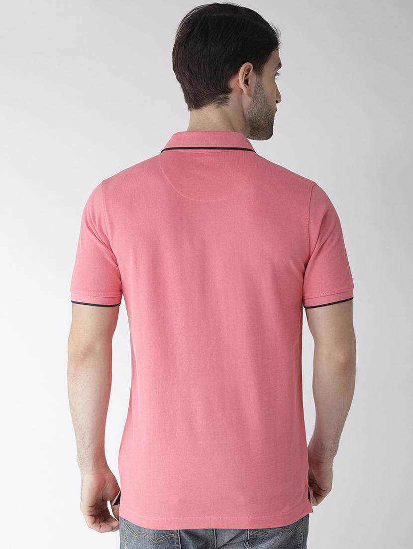 pink solid polo tshirt - 16238156 - Zoom Image - 3