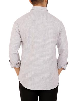 grey checkered casual shirt - 16238259 - Standard Image - 3