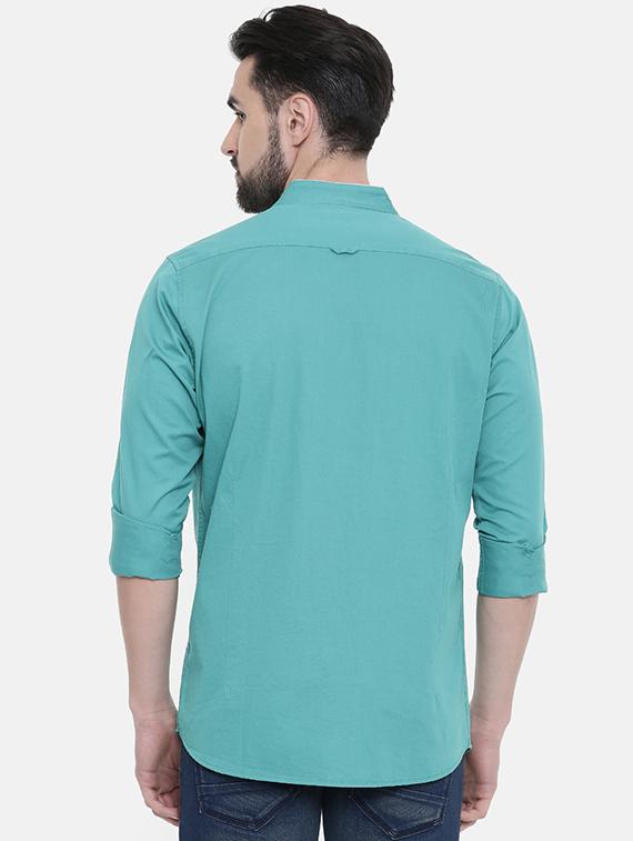 blue printed casual shirt - 16238384 - Zoom Image - 3