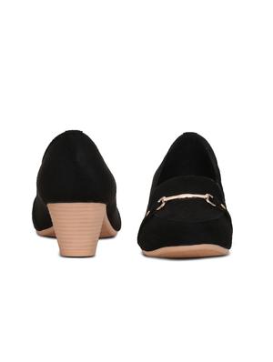 black slip on pumps - 16239550 - Standard Image - 3