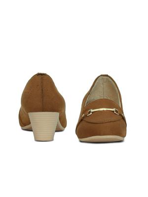 tan slip on pumps - 16239552 - Standard Image - 3