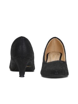 black slip on pumps - 16239556 - Standard Image - 3