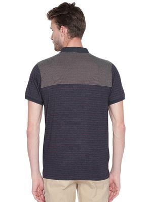navy blue striped t-shirt - 16239625 - Standard Image - 3