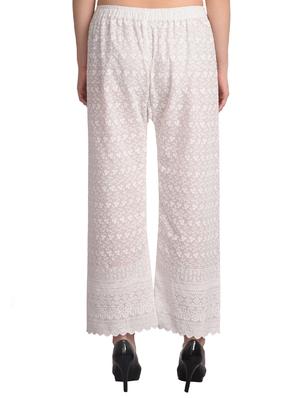 embroidered solid palazzo - 16239819 - Standard Image - 3