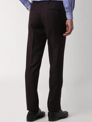 red terry rayon flat front formal trouser - 16240024 - Standard Image - 3