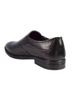 black leather slipons - 16240813 - Standard Image - 3