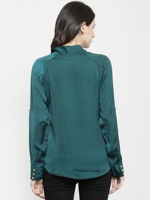 raglan sleeved tie knot neck top - 16241739 - Standard Image - 3