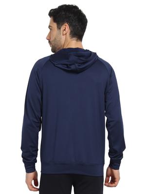 navy blue polyester casual jacket - 16242012 - Standard Image - 3