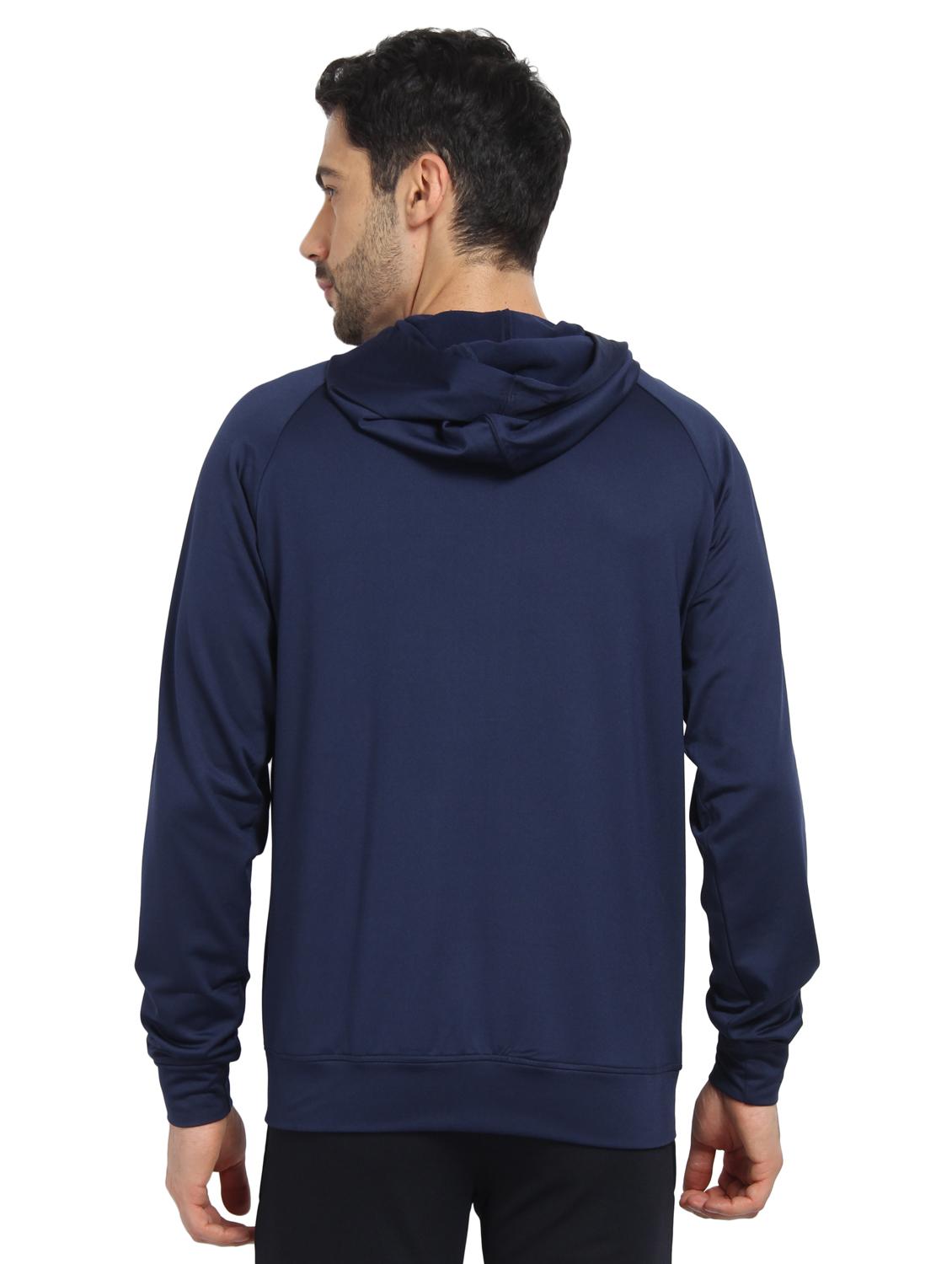 navy blue polyester casual jacket - 16242012 - Zoom Image - 3