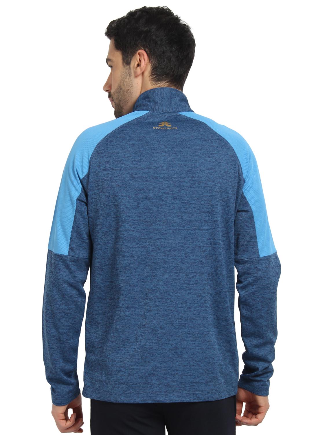 blue polyester casual jacket - 16242016 - Zoom Image - 3