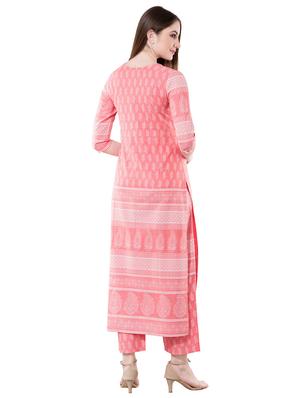 paisley printed kurta with palazzo set - 16242520 - Standard Image - 3
