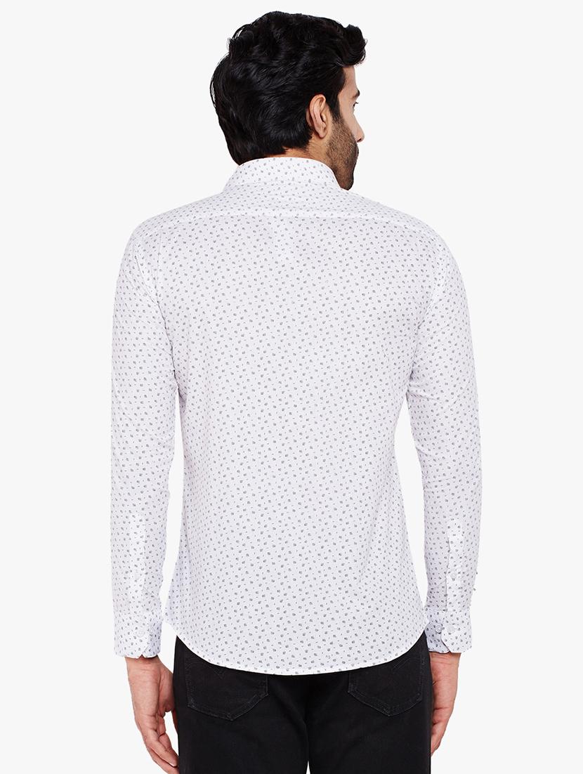 white printed casual shirt - 16242778 - Zoom Image - 3
