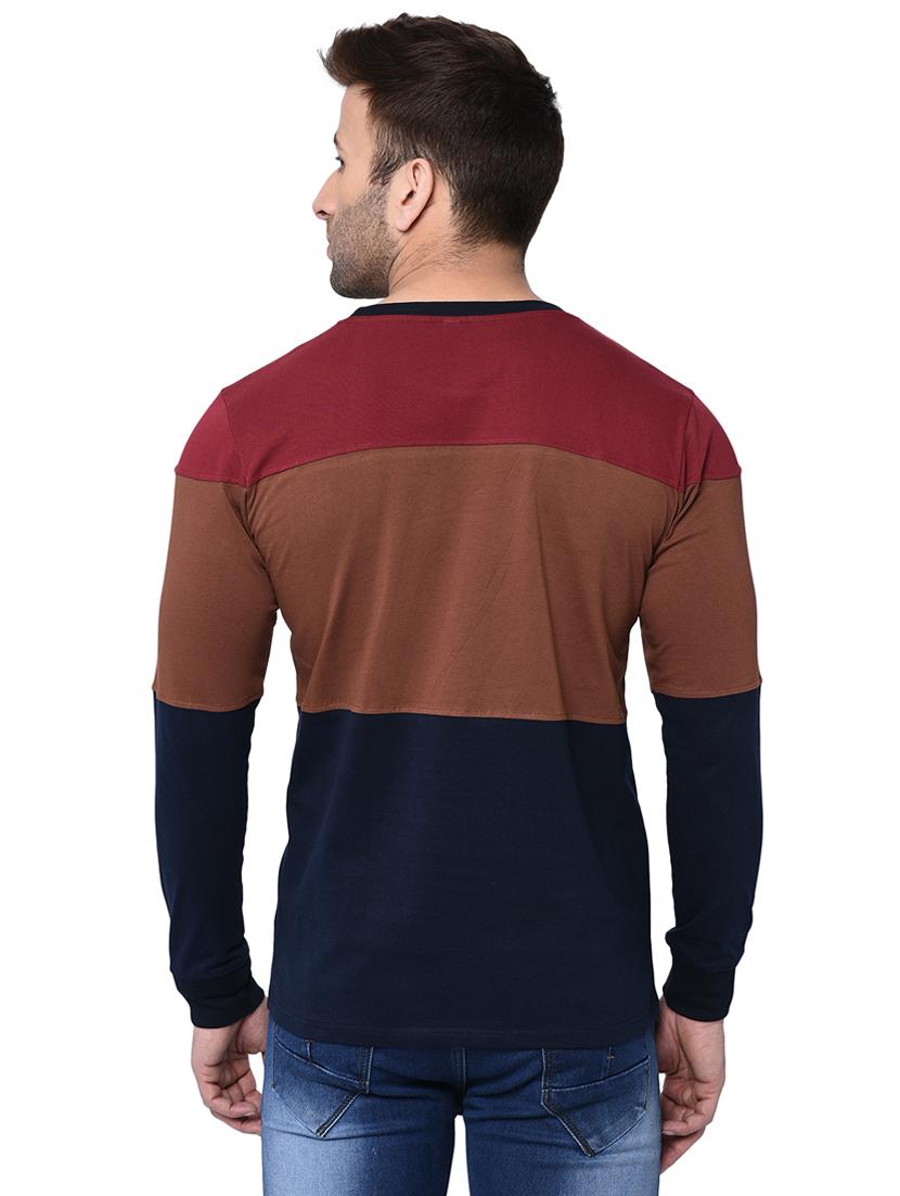multi colored color block t-shirt - 16243824 - Zoom Image - 3