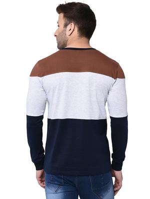 multi colored color block t-shirt - 16243826 - Standard Image - 3