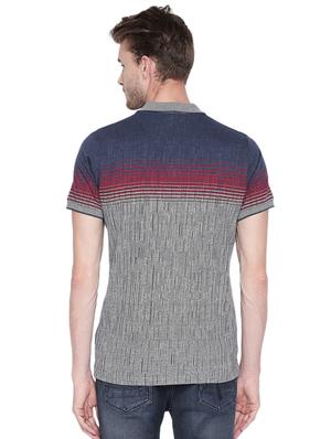 grey cotton blend polo t-shirt - 16243993 - Standard Image - 3
