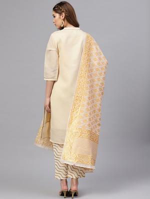 Solid kurta pant set - 16244574 - Standard Image - 3