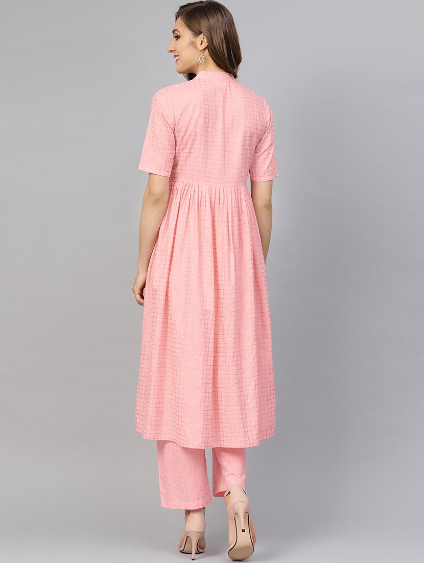 Checkered flared with pant set - 16244665 - Zoom Image - 3