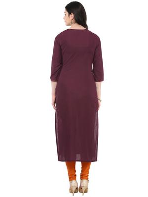 embroidered straight kurta - 16245553 - Standard Image - 3