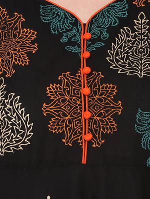 block printed anarkali kurta - 16245595 - Standard Image - 3