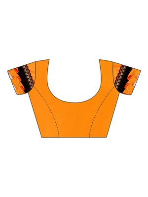 रफल ने ब्लाउज के साथ फ्यूजन साड़ी को बॉर्डर किया - 16245619 - Standard Image - 3