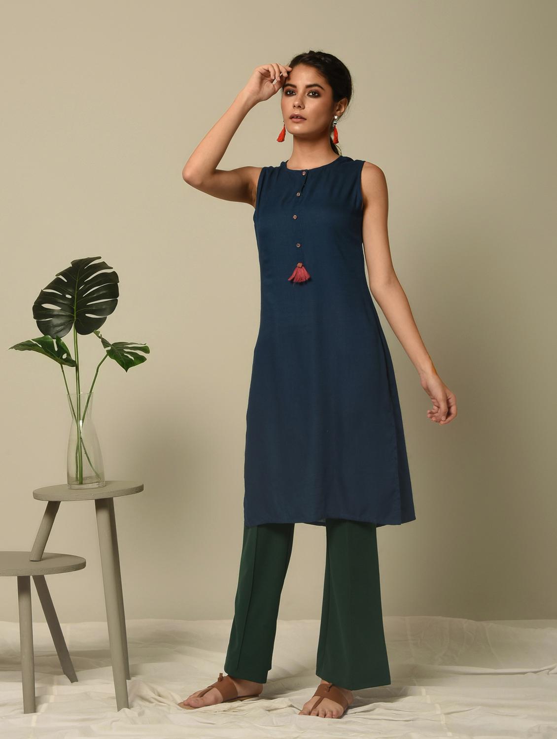 Printed layered kurta - 16245923 - Zoom Image - 3