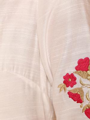 embroidered high slit kurta - 16248860 - Standard Image - 6