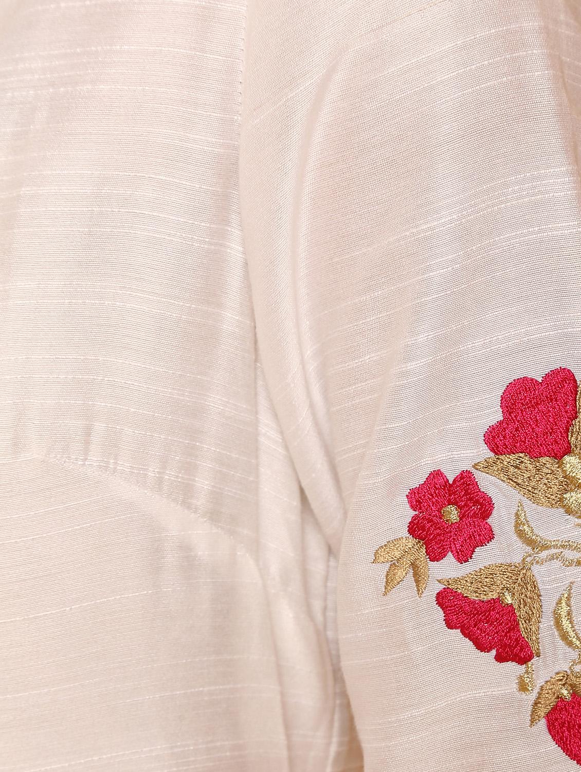 embroidered high slit kurta - 16248860 - Zoom Image - 6