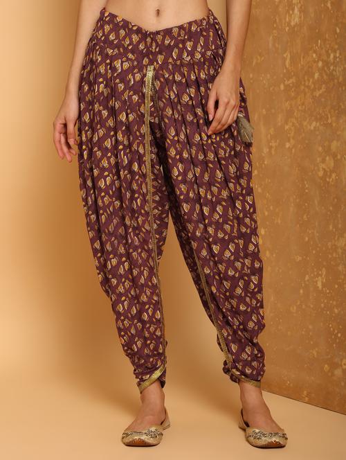 floral printed dhoti salwar - 16248937 - Standard Image - 1