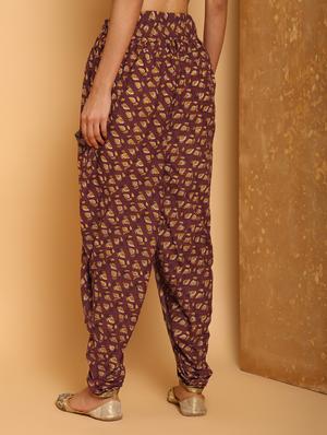 floral printed dhoti salwar - 16248937 - Standard Image - 3