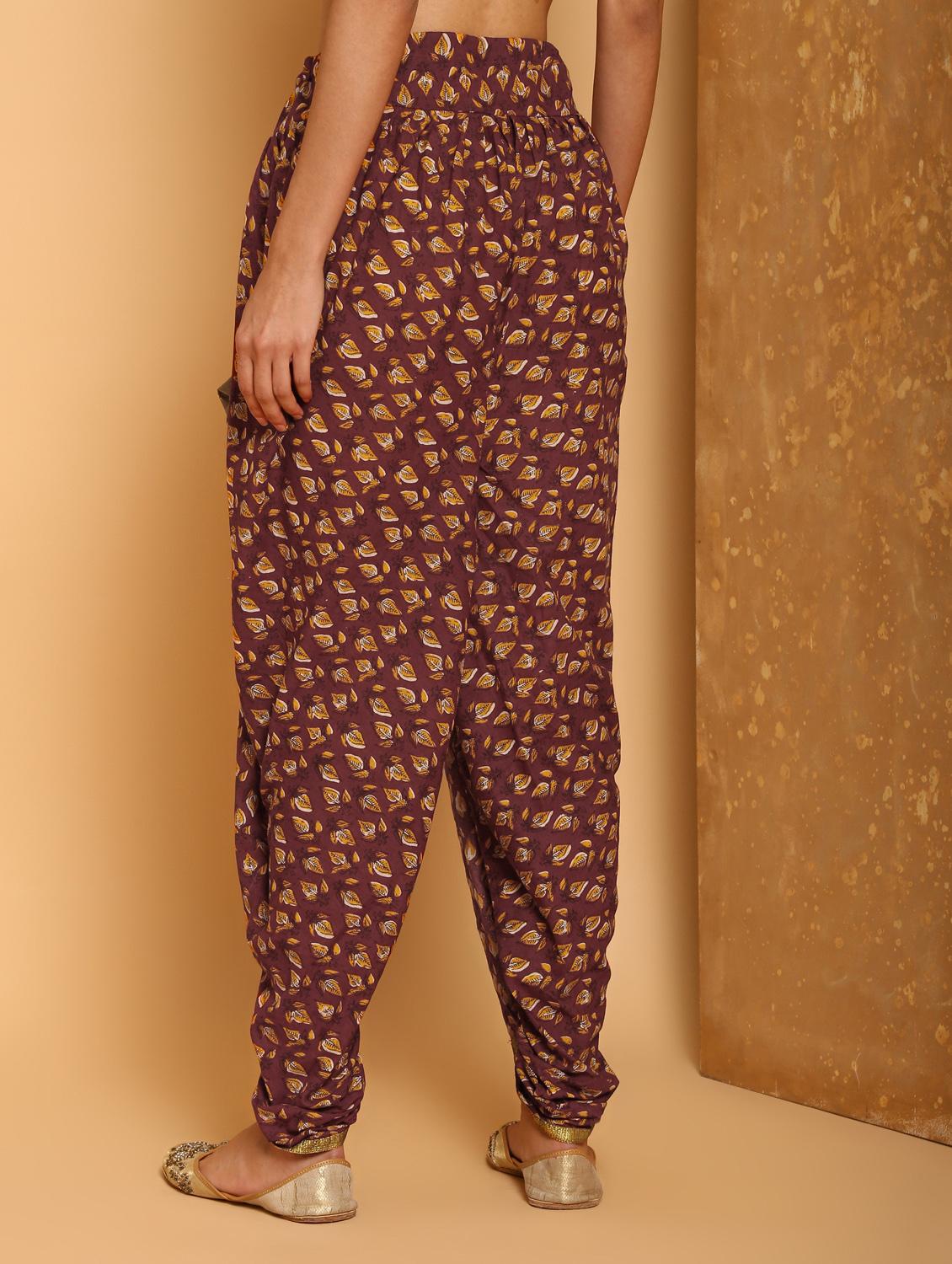 floral printed dhoti salwar - 16248937 - Zoom Image - 3