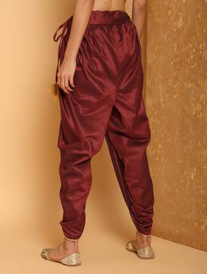 lace border dhoti salwar - 16248949 - Standard Image - 3