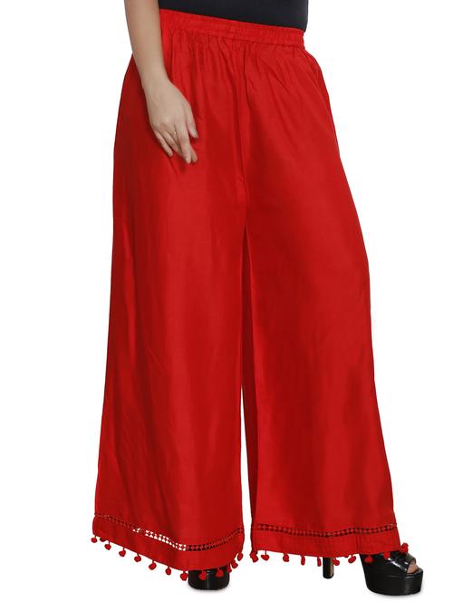 solid flared palazzo - 16249601 - Standard Image - 1