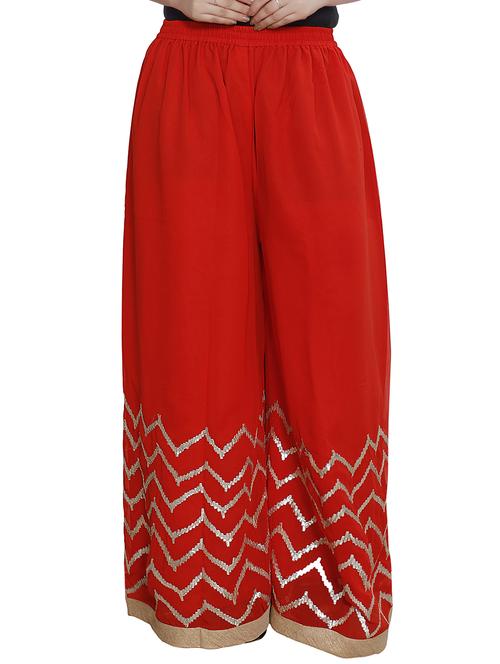 chevron Gota flared Palazzo - 16249604 - Standard Image - 1