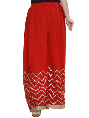chevron Gota flared Palazzo - 16249604 - Standard Image - 3