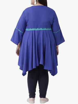 solid asymmetric kurta - 16250235 - Standard Image - 3