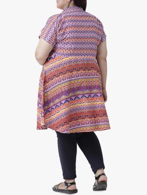 ditsy floral printed a-line kurta - 16250241 - Standard Image - 3