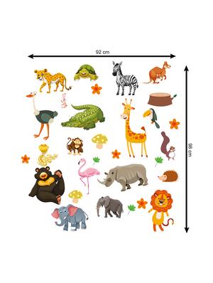 Sehaz Artworks Bestia Multi Wall Decal or Living Room Sticker for Home Bathroom, Toilet Decoration - 16251040 - Standard Image - 3