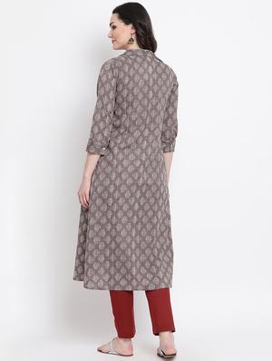 solid kurta pant jacket fusion set - 16251820 - Standard Image - 3