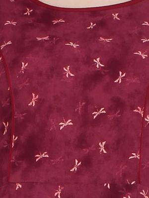 printed flared kurta - 16251853 - Standard Image - 3
