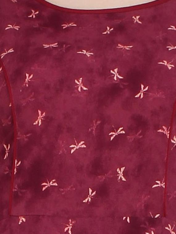 printed flared kurta - 16251853 - Zoom Image - 3